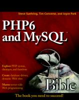 PHP 6 and MySQL 6 Bible.pdf