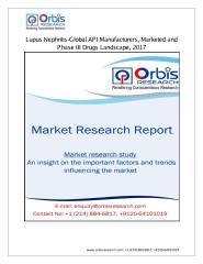 Lupus Nephritis Industry - Global API Manufacturers, Marketed and Phase III Drugs Landscape, 2017.pdf