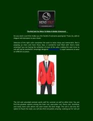 The Red Suit For Mens To Make A Bolder Statement .pdf